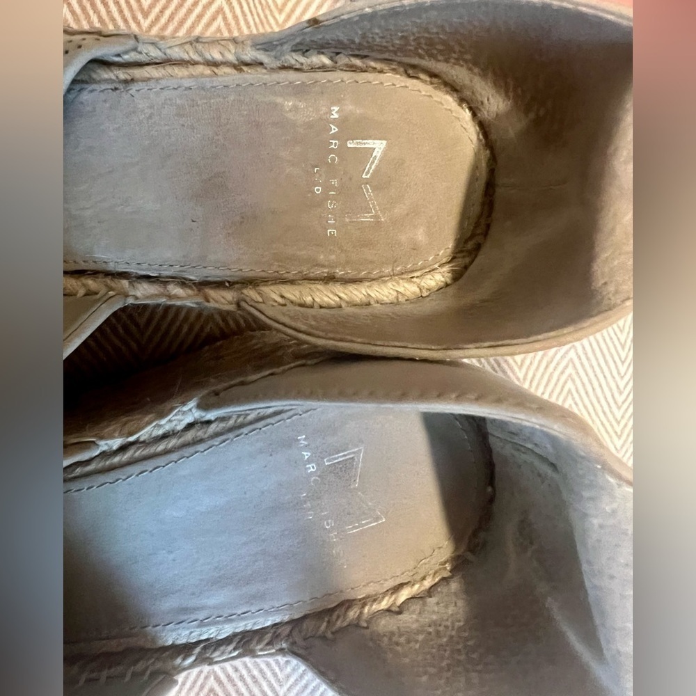 EUC Marc Fisher Women's Adalyn Espadrille Wedge Sandal Size 7 - Picture 5 of 6